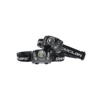 CYCLOPS 210 Lumen Headlamp | Tactical Durable Lightweight Compact Adjustable Stretch Headband Bright 3 Color LED Headlight | AAA Batteries Included | Pack of 2