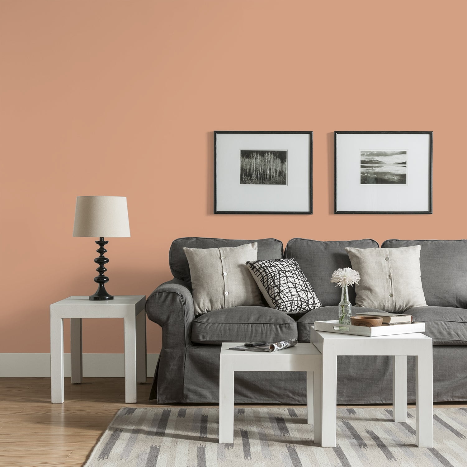 Glidden One Coat Interior Paint and Primer, Orange Maple / Orange, 1-Quart, Eggshell