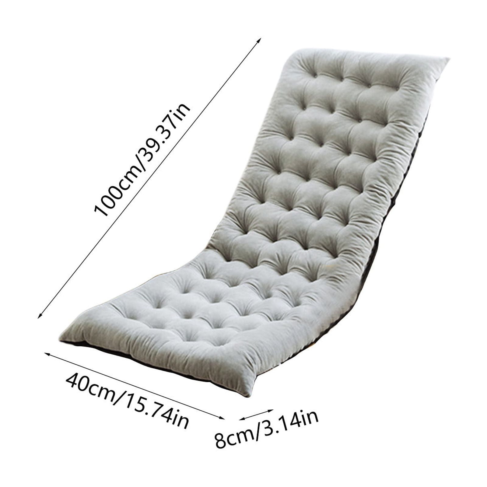 InsCrazy Rocking Chair Cushions Waterproof and Unfading Super Soft Comfy Chair Pad Sofa Cushions for Indoor Outdoor Recliner Cushion 16 X 40 inches