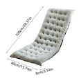 thumbnail image 3 of InsCrazy Rocking Chair Cushions Waterproof and Unfading Super Soft Comfy Chair Pad Sofa Cushions for Indoor Outdoor Recliner Cushion 16 X 40 inches, 3 of 7