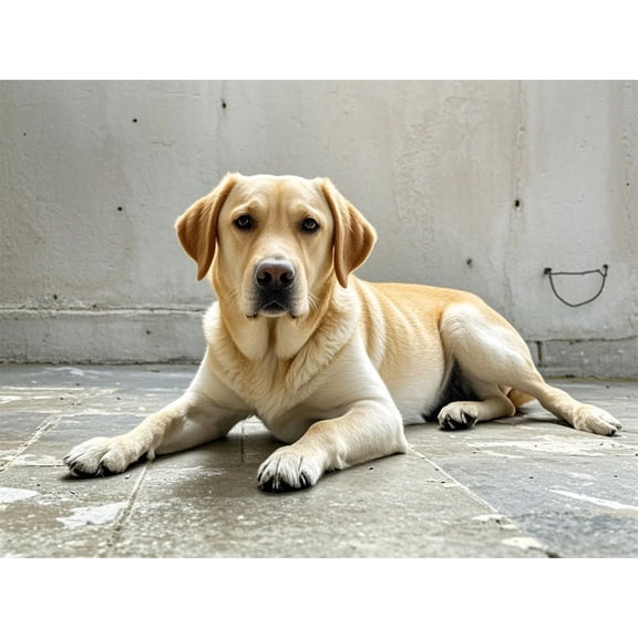 Yellow Labrador Retriever Diamond Dots Painting DIY Kits 5D Diamond Art Full Round Drill Beads Crystal by Number Stitch Handmade Arts and Crafts for Living Room Bedroom Home Wall Decor 12x16 inch