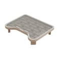 thumbnail image 2 of S SERENABLE Cat Litter Box Ramp Lightweight Easy to Clean Elevated Sturdy Cat Litter Mat Gray, 2 of 7