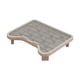 thumbnail image 2 of Taburete con pedal para gatos, almohadilla de arena de doble capa para jaula grande con caja de arena Gris, 2 of 7