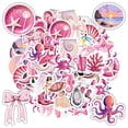 thumbnail image 5 of 35pcs Pink Stationery Stickers Funny Animal Stickers Waterproof Graffiti for Luggage Laptop Guitar, 5 of 9