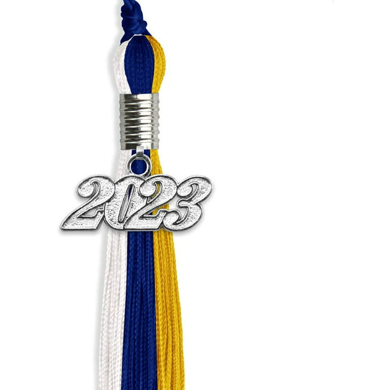 Silver Stacked Tassel Date Charm Year 2024 – Endea Graduation