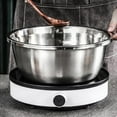 thumbnail image 3 of Multifunctional Stainless Steel Basin with Grater，3 in 1 Vegetable Cutter Julienne Grater with Drain Basket Fruit Vegetable Rice Washing Strainer Basket Bowl Set, 3 of 8