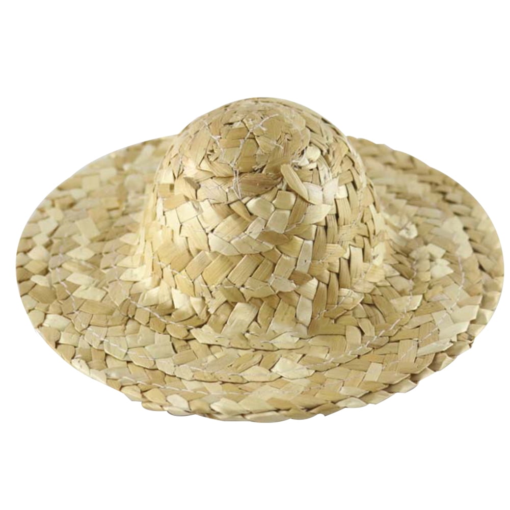 Mini Straw Hats Craft