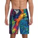 thumbnail image 1 of Fotbe Vibrant Rainbow Parrot Fantasy Pantalones Cortos de Pijama para Hombre, Ropa de Dormir, Pantalones de Pijama Cortos para Hombre-Small, 1 of 6