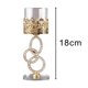 thumbnail image 4 of candeliere de cristal moderno, adorno de gloria, candelieres románticos, candelieres decorativos para escritorio, , boda, decoración del 3 anillos Soledad palos de vela, 4 of 8