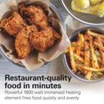 thumbnail image 6 of Electric Deep Fryer with 2 Baskets and Lid, 4.5 Liters Oil Capacity, Temperature Control, View Window, 1800 Watts, Stainless Steel Bestseling, 6 of 6