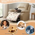 thumbnail image 5 of ZIATUBLES Pastel Floral Print Recliner Chair Cover, Anti-Slip Quilted Polyester Recliner Slipcover, Washable Pets Friendly Furniture Protector for Most Standard Recliners, 5 of 8