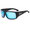 Black framed blue mercury, variant on Outdoor box polarized sunglasses, casual sports cycling sunglasses, PC full frame UV resistant sunglasses, polarized lenses, Wear Over glasses, UV400 men's and women's protection