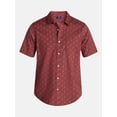 thumbnail image 5 of George Men's & Big Men's Modern Fit Poplin Button Up Shirt with Short Sleeves, Sizes XS-3XL, 5 of 5