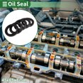 thumbnail image 2 of Anillo de sello de aceite universal Unique Bargains TG4 Lip Seal 45x65x8mm Caucho NBR negro de alta presión 5 Pcs, 2 of 7