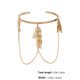 thumbnail image 2 of Pulsera de mano con colgante de cadena y borlas de hojas geométricas para mujer, 1 unidad, 2 of 5