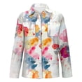 thumbnail image 4 of Women's Tops, Tees & Blouses Printed Long Sleeve Button Down Womens Spring Summer Shirts, 4 of 4