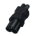 thumbnail image 1 of Convertidor de adaptador IEC 320 C6 a C7 de macho a 2 pines hembra, buena disipación de calor y dureza, resistencia a altas temperaturas Hugo cable de extensión de alimentación, 1 of 10