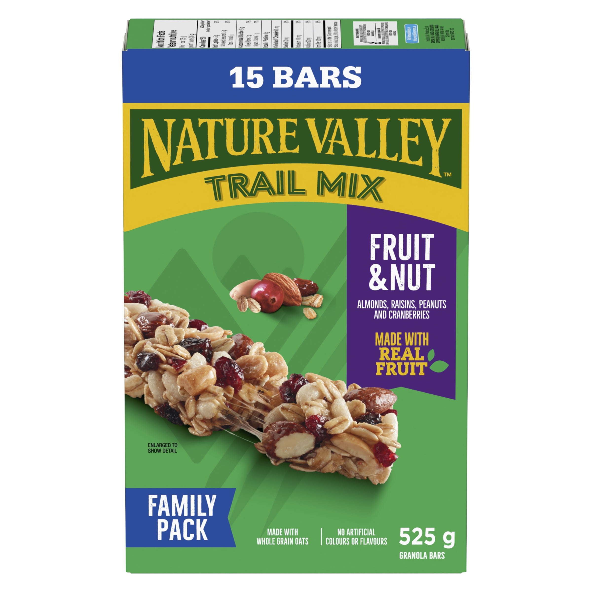 Barres Val Nature Mélange du randonneur Fruits et noix Midsize 15 barres x 35 g, 525 g