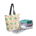thumbnail image 2 of FORMRS Womens Canvas Tote Bag with Zipper Inner Pocket Shoulder Handbag, Retro Symmetrical Stars, 2 of 7