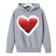 thumbnail image 3 of Sudadera con capucha y estampado de corazón de San Valentín, sudadera de manga larga para niños y niñas, chaqueta para niñas de talla mediana y grande., 3 of 7