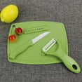 thumbnail image 2 of 3PCS Ceramic Kitchen Set: Fruit/Vegetable Peeler, Knife, Mini Cutting Board, Sharp Safe for Healthy Cooking, Gift for Lovers, 2 of 4