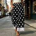 thumbnail image 5 of Bzdzmqm Women Plus Size Wide Leg Striped High Waisted Flowy Casual Lounge Pants Summer Beach Vacation Cropped Trousers Fashion Clothes, Black 3XL, 5 of 8