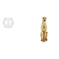 thumbnail image 1 of Adorno De Jarrón Transparente Para Pecera Pequeña, Para Mesa De Oficina, Decoración Del Hogar, Con Escultura De Guepardo Dorado, Centro De Mesa, 1 of 8