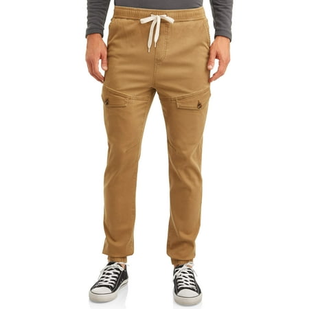 hollywood twill jogger angled pockets cargo stretch