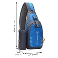 thumbnail image 7 of Stylago Women and Mens Crossbody Sling Backpack with Side Pocket Adjustable Wide Strap Daypack for College Students Travel Hiking Blue, 7 of 7