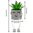 thumbnail image 3 of Plantas artificiales NikouMX Decoraciones en macetas Plantas suculentas, 3 of 8