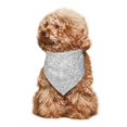thumbnail image 4 of Uemuo Silver Glitter Pattern Dog Bandanas ,Pet Scarf,Cat Bandanas Bibs,Stylish Pet Wear,Triangle Dog Scarf for Medium Dog or Cat, 4 of 6