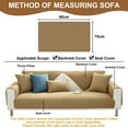 thumbnail image 2 of Eurhowing Sofa Cover for 1/2/3 Seater & L-Shape, Non-Slip Corduroy Stretch Couch Slipcover, Furniture Protector Mat Couch Cover for Kids/Pets (Light Coffee, 28''x35'''), 2 of 9