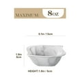 thumbnail image 2 of MALACASA, Series Elvira, 6-Piece Porcelain Bowls Dinnerware Set, Marble Grey Dinner Set, 5.75", 2 of 6
