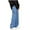 Blue Jeans, variant on YanHoo Men's Baggy Straight-Leg Hip Hop Jeans Casual Wide Leg Y2k Skateboard Vintage Drawstring Cargo Denim Pants Streetwear Black,L