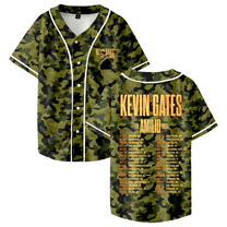 Kevin Gates The Amilio Tour 2025 Baseball Jersey Women Men Short Sleeve Casual V-Neck Shirt