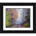 thumbnail image 1 of Gercken, Graham 24x20 Black Ornate Wood Framed with Double Matting Museum Art Print Titled - Autumn Forest, 1 of 4