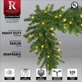 thumbnail image 5 of Red Sleigh Olympia Pine Commercial Grade Pre Lit Christmas Garland with 100 LED Warm White Lights (9’x18”, Garland), 5 of 5