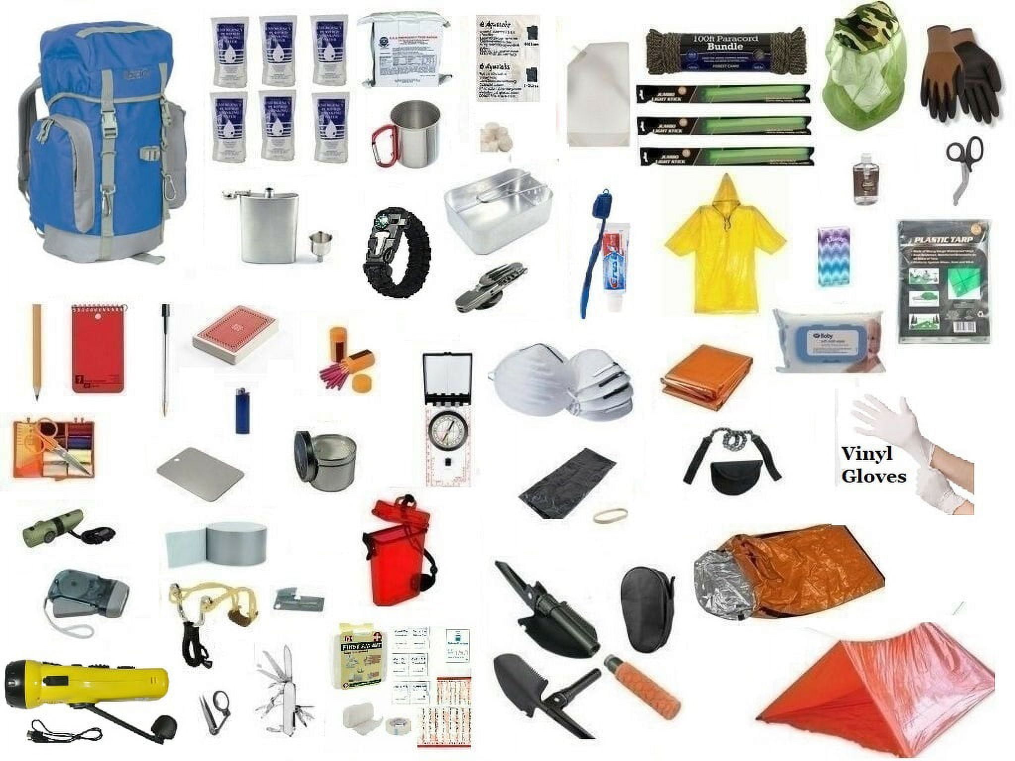72 Hour Bug Out Backpack Bag Pack Survival Emergency Disaster Kit