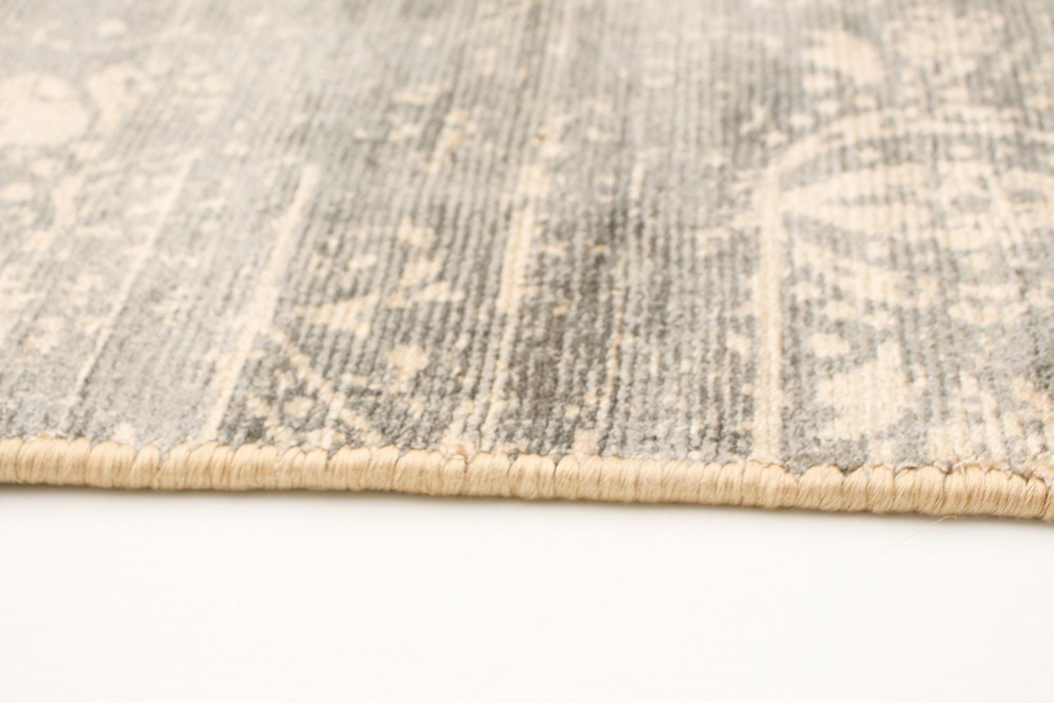 ECARPETGALLERY 5'0" x 7'4"  Transitional Galleria Hand Loomed Area Rug for Living Room, Dining Room and Bedroom in Grey