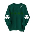 thumbnail image 2 of YueHuiYing Women St Patricks Day Sweatshirts Clover Shenanigans Sweater Shamrock Coordinator Pullover Top, 2 of 4