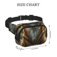 thumbnail image 4 of Fotbe Streamside Meditating Fox Cangurera Cuadrada con Estampado de Doble Capa, Bolsa de Cintura Ajustable Mini para Hombres y Mujeres, 4 of 9
