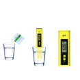 thumbnail image 3 of Probador de calidad del agua PH 2 en 1 Juego 0 9990 PPM Rango de medición Resolución 1 PPM Precisión de lectura del 2% Medidor de pH amarillo + Bolígrafo azul tds&ec, 3 of 5