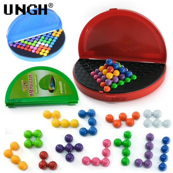 Pyramid Magic Cube intelligence bead square game Classic Family Board Game Educational Toy for Kids Children random color random color
