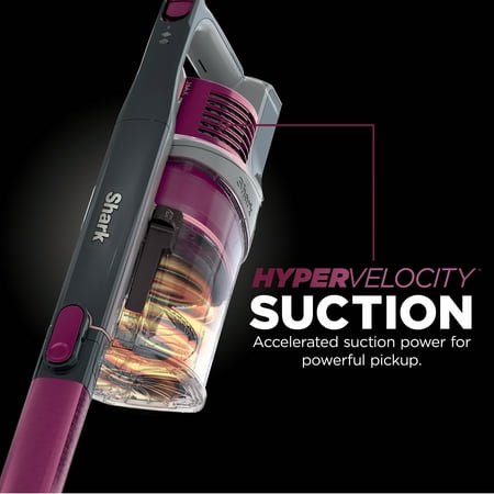 Shark - Pet Plus Cordless Stick Vacuum with Self-Cleaning Brushroll and PowerFins - Magenta