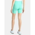thumbnail image 3 of Athletic Works Women's and Women's Plus High Rise Bike Shorts, Size XS-4X, 3 of 5