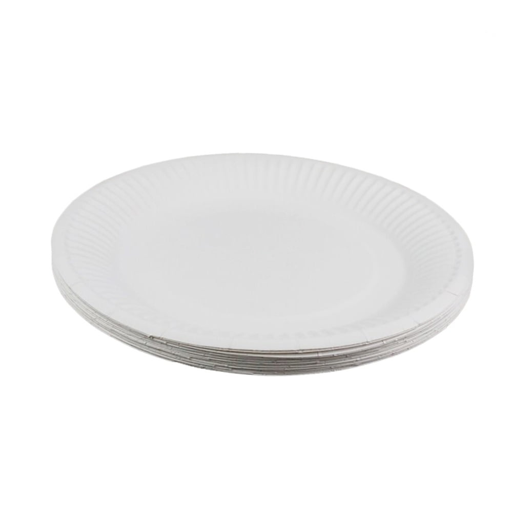jojofuny 100 Pcs Party Supplies Paper Dish Plates for Family Reunion 7.1 x 7.1 x 0.8 in