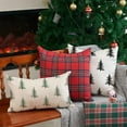 thumbnail image 6 of Christmas Pillow Covers 12x20 inch Set of 2 Christmas Tree Decorative White Throw Pillow Covers Winter Famliy Decoration for Home Couch, 6 of 6
