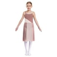 thumbnail image 1 of Oyolan Robe de Danse Sans Manches en Maille Transparente pour Filles, Justaucorps de Danse Moderne, Vêtements de Performance, Marron Clair 10, 1 of 7