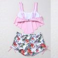 thumbnail image 3 of Women High Waisted Bikini Swimsuit Plus Size Flounce Top Vintage Tummy Control Bottom Two Piece Tankini Bathing Suits, 3 of 6