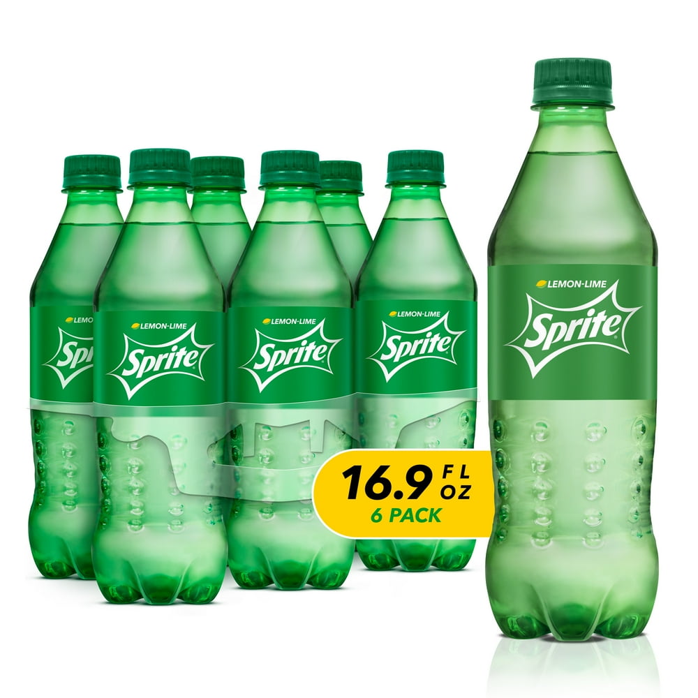 Sprite Lemon Lime Soda Soft Drinks, 16.9 fl oz, 6 Pack